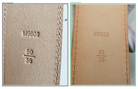 louis vuitton belt serial number